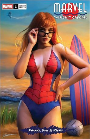 Marvel Swimsuit Special: Friends, Foes & Rivals issue 1-N Retailer Exclusive Shannon Maer Trade Dress Cover