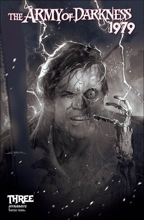 Army of Darkness 1979 issue 3-I Stuart Sayger 1:15 Black & White Cover