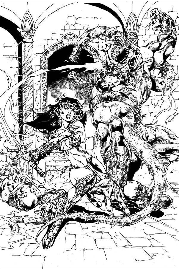 Dejah Thoris (2019) issue 4-I Roberto Castro 1:11 Black & White Virgin Cover