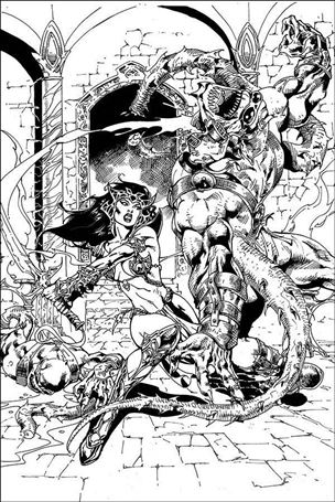 Dejah Thoris (2019) issue 4-I Roberto Castro 1:11 Black & White Virgin Cover
