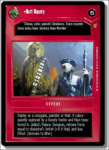 Star Wars: Jabba's Palace Limited (Base Set) card 53 Hutt Bounty