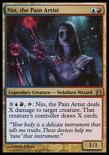 Magic the Gathering: Commander (Base Set) card 213 Nin, the Pain Artist