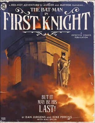 Bat-Man: First Knight issue 3-C Marc Aspinall Pulp Novel Cover