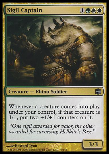 Magic The Gathering: Alara Reborn (Base Set) card 77 Sigil Captain