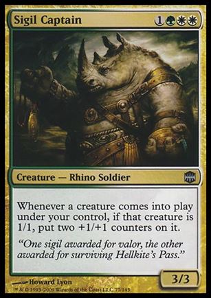 Magic The Gathering: Alara Reborn (Base Set) card 77 Sigil Captain