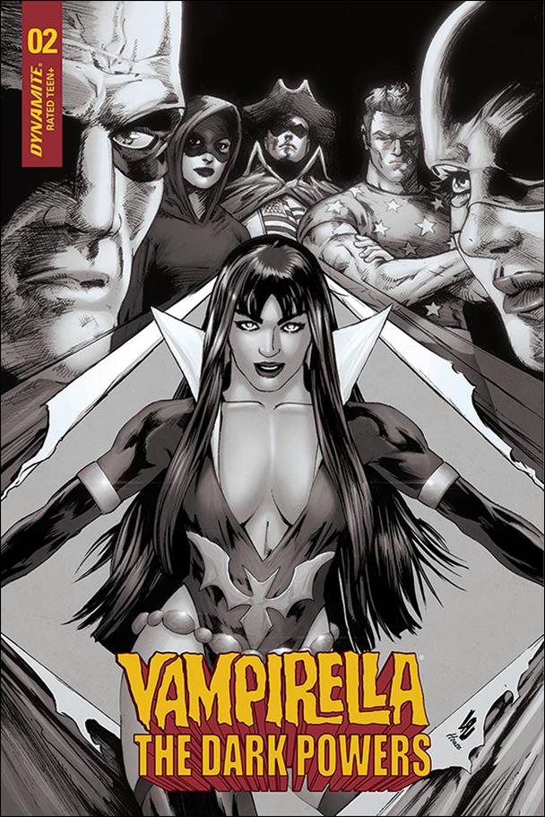 Vampirella: The Dark Powers issue 2-K Jonathan Lau 1:15 Black & White Cover
