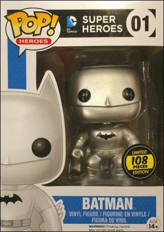 POP! Heroes figure 1-Y Batman (Silver) 1/108