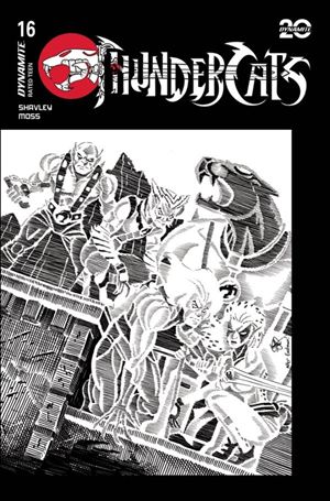 Thundercats (2024) issue 16.00-T Ken Haeser B&W 1:20 Homage Cardstock Cover