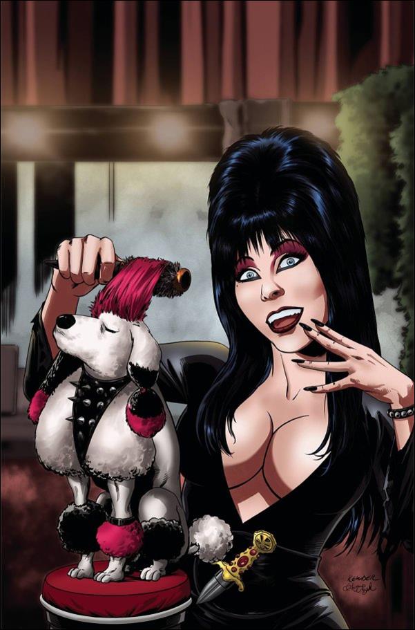 Elvira in Monsterland issue 3-H Kewber Baal 1:20 Virgin Cover