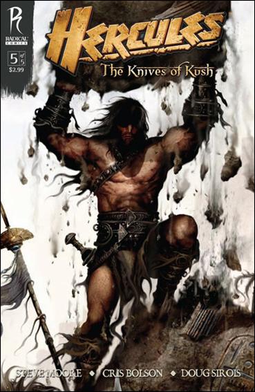 Hercules: The Knives of Kush issue 5-B Clint Langley Cover