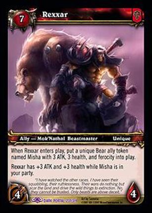 World of Warcraft: Through the Dark Portal (Base Set) card 231 Rexxar