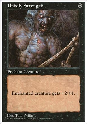 Magic the Gathering: 5th Edition (Base Set) card 200 Unholy Strength