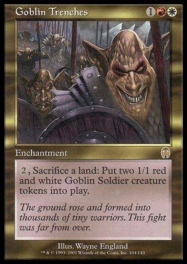Magic the Gathering: Apocalypse (Base Set) card 104 Goblin Trenches