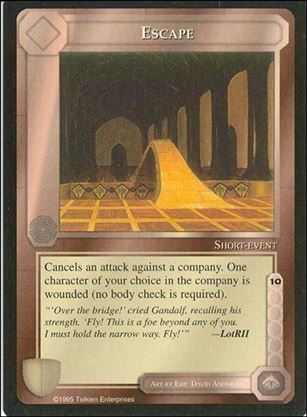 Middle-Earth: The Wizards (Base Set) card 146 Escape
