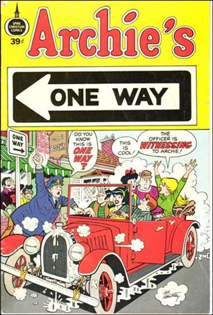 Archie's One Way issue 1-C .39-Cent Cover