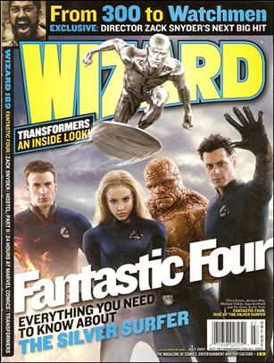 Wizard: The Magazine of Comics, Entertainment and Pop Culture issue 189 Fantastic Four: Rise of the Silver Surfer Cover