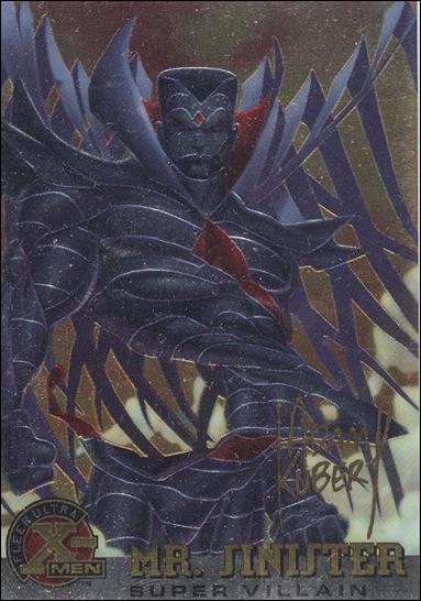 1996 Fleer Ultra X-Men All Chromium (Gold Signature Parallel Base Set) card 71 Mr. Sinister