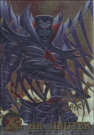 1996 Fleer Ultra X-Men All Chromium (Gold Signature Parallel Base Set) card 71 Mr. Sinister
