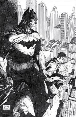 Batman (2016) issue 125-M Jim Lee 1:500 Black & White Cardstock Cover