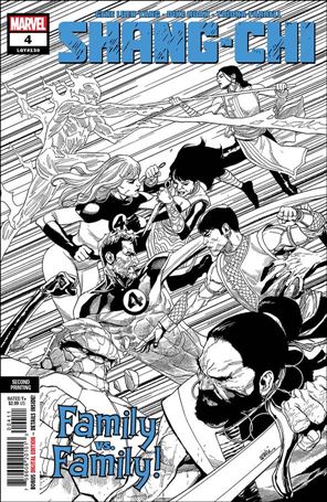 Shang-Chi (2021) issue 4-D Leinil Francis Yu B&W Cover (2nd Printing)