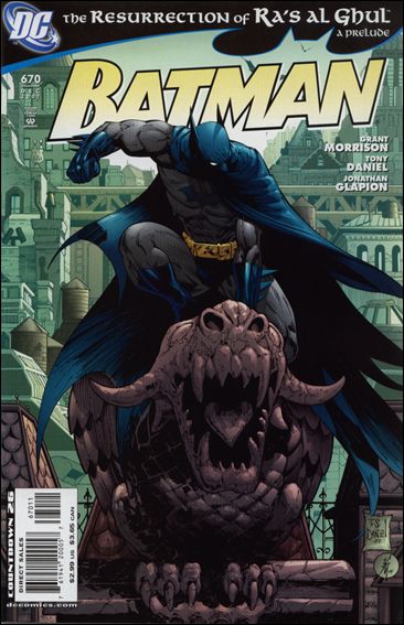 Batman (1940) issue 670 Batman on Gargoyle Cover