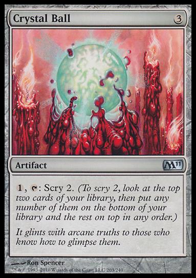 Magic the Gathering: 2011 Core Set (Base Set) card 203 Crystal Ball