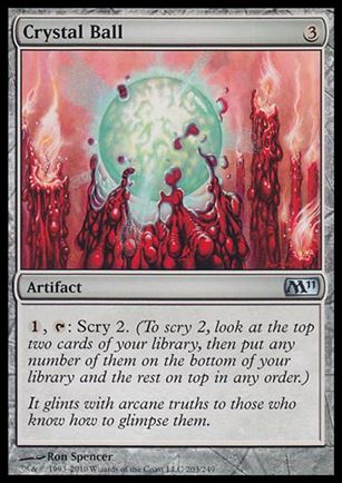 Magic the Gathering: 2011 Core Set (Base Set) card 203 Crystal Ball