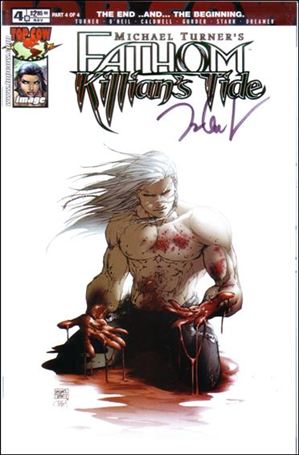 Michael Turner's Fathom: Killians Tide issue 4-C Michael Turner Green Foil Cover