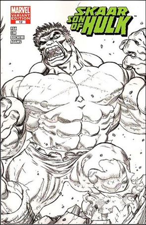 Skaar: Son of Hulk issue 12-D Ed McGuinness 1:50 Sketch Wraparound Cover