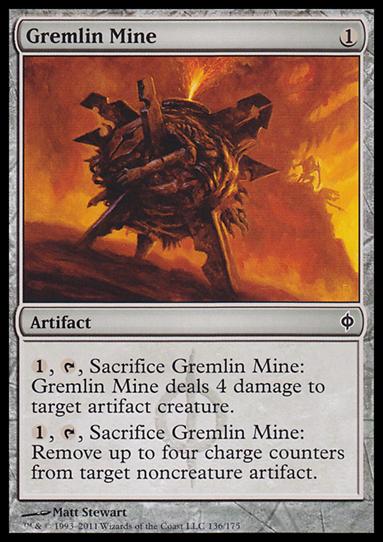 Magic the Gathering: New Phyrexia card 136 Gremlin Mine