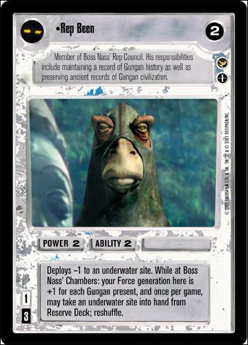 Star Wars: Theed Palace Limited (Base Set) card 74 Rep Been