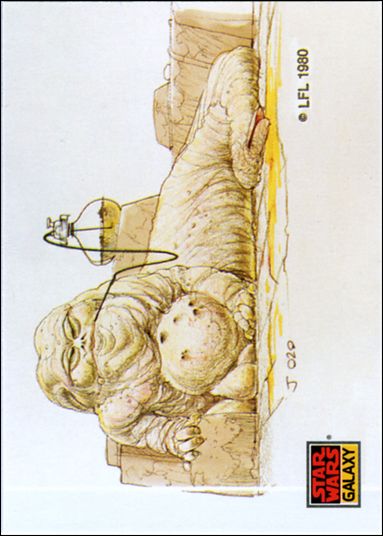 Star Wars Galaxy: Series 1 (Base Set) card 27 Jabba the Hutt