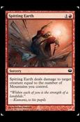 Magic the Gathering: Duel Decks: Knights vs. Dragons (Base Set) card 67 Spitting Earth