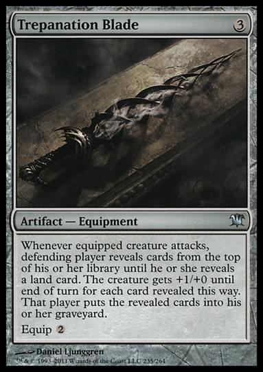 Magic the Gathering: Innistrad (Base Set) card 235 Trepanation Blade