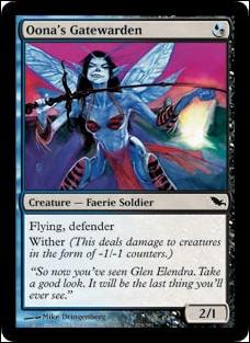 Magic the Gathering: Shadowmoor (Base Set) card 173 Oona's Gatewarden