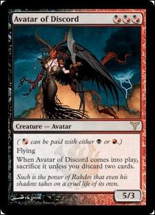 Magic the Gathering: Dissension (Base Set) card 140 Avatar of Discord
