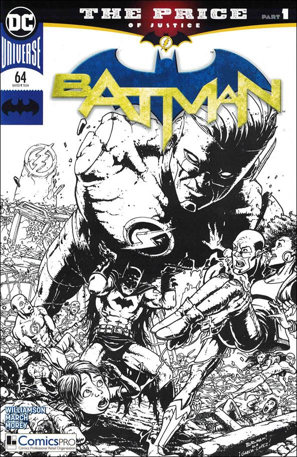 Batman (2016) issue 64-C Chris Burnham ComicsPRO B&W Cover