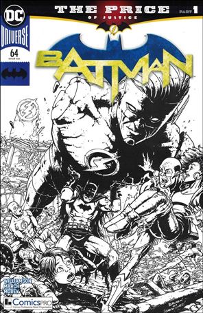 Batman (2016) issue 64-C Chris Burnham ComicsPRO B&W Cover