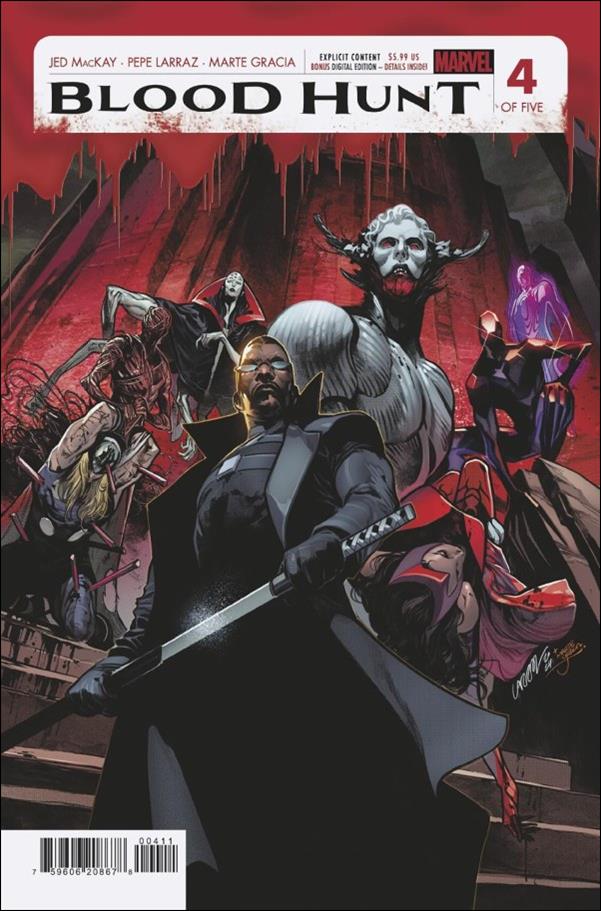 Blood Hunt: Red Band Edition (2024) issue 4 Pepe Larraz Polybagged Cover