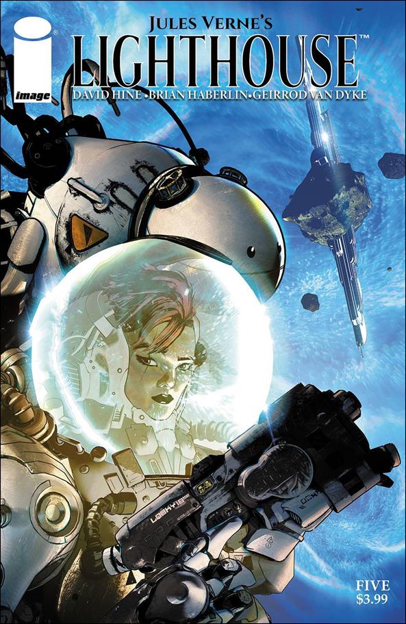Jules Verne's Lighthouse issue 5 Blue Background Cover