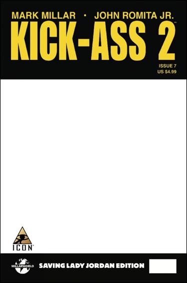 Kick-Ass 2 issue 7-C Comic Oasis Blank/Sketch Cover