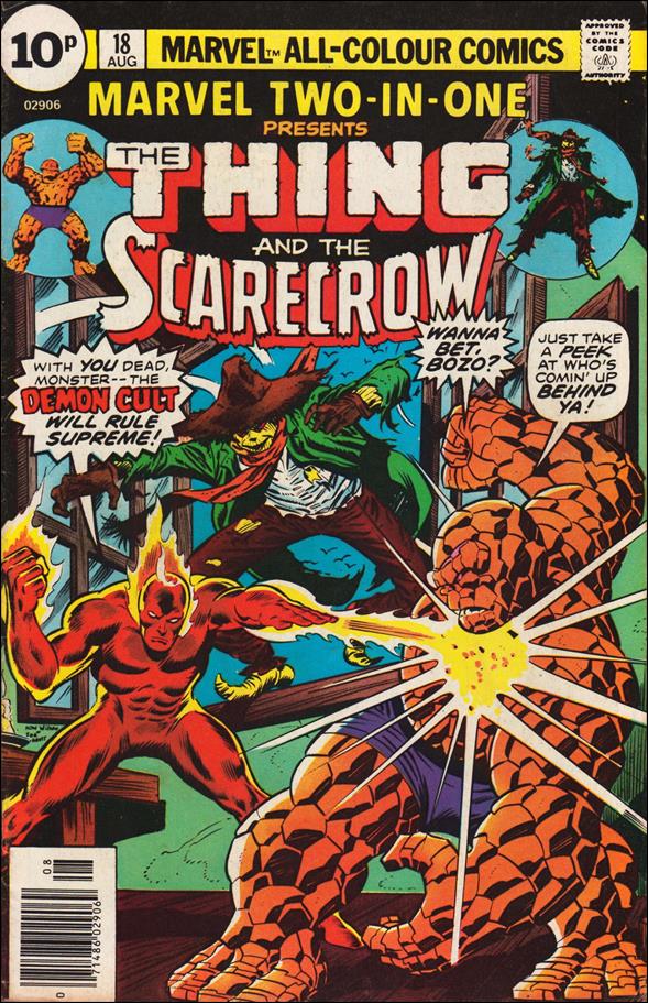Marvel Two-in-One (1974) issue 18-C UK Price Cover