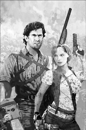 Death to the Army of Darkness issue 1-H Arthur Suydam 1:11 Black & White Virgin Cover
