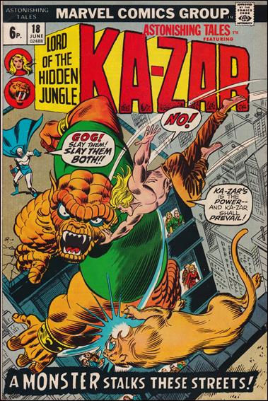 Astonishing Tales (1970) issue 18-B UK Price Cover