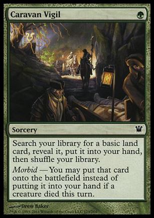 Magic the Gathering: Innistrad (Base Set) card 173 Caravan Vigil