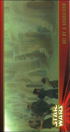 Star Wars: Episode I Widevision: Series 1 (Base Set) card 33 Hit by a Sandstorm