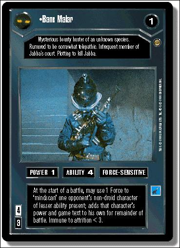 Star Wars: Jabba's Palace Limited (Base Set) card 5 Bane Malar