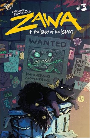 Zawa + The Belly of the Beast issue 3 Michael Dialynas Cover