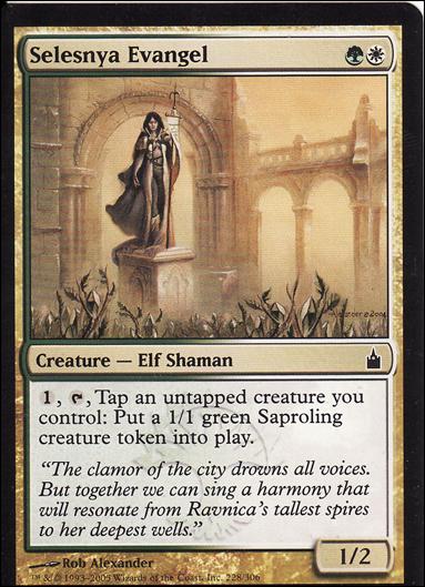 Magic the Gathering: Ravnica (Base Set)  card 228 Selesnya Evangel