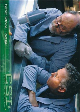 CSI: Crime Scene Investigation - Series One (Base Set) card 77 Doctor Robbins - Profile